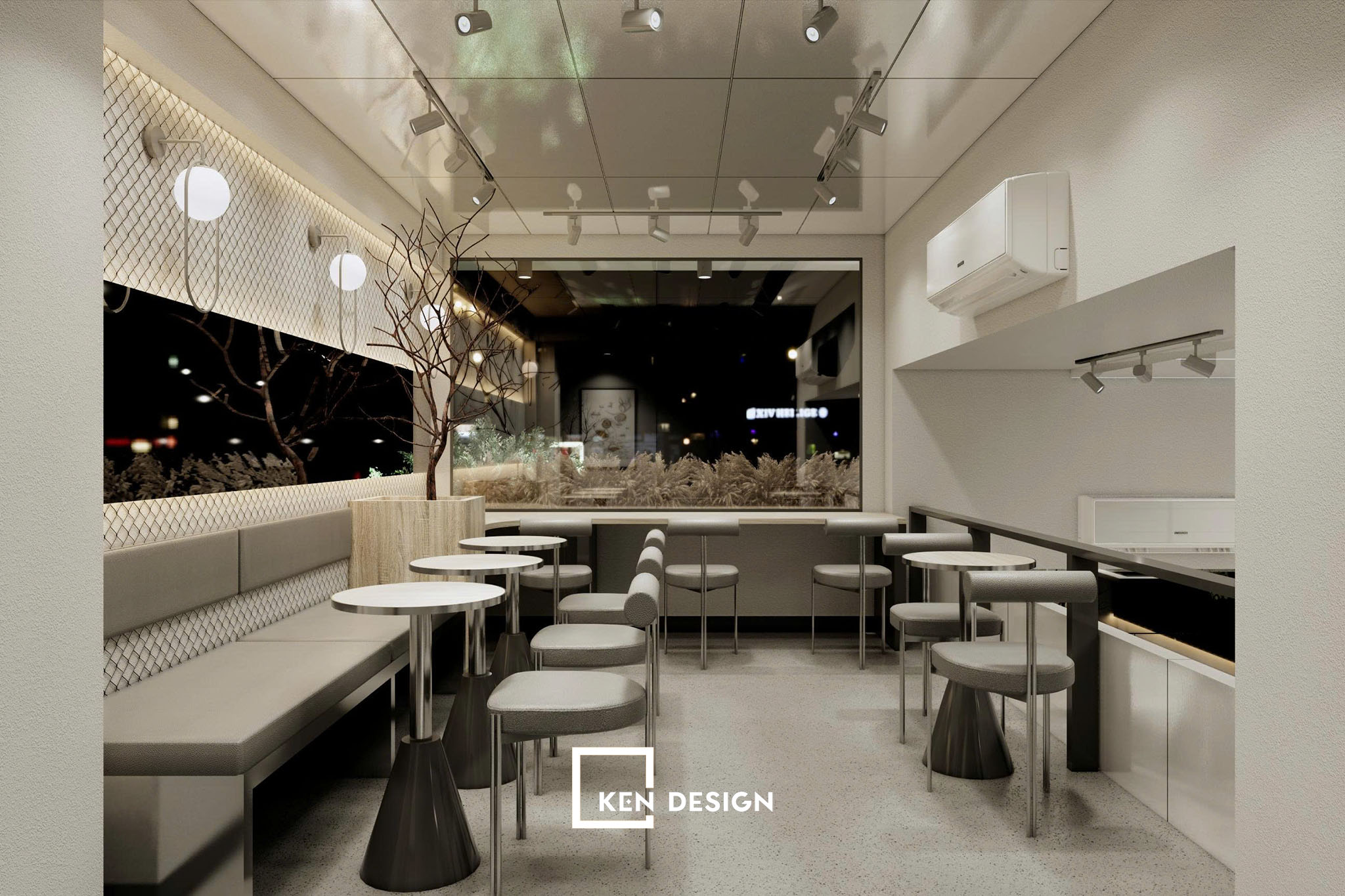 Concept hiện đại cafe Phiêu Thái Thịnh